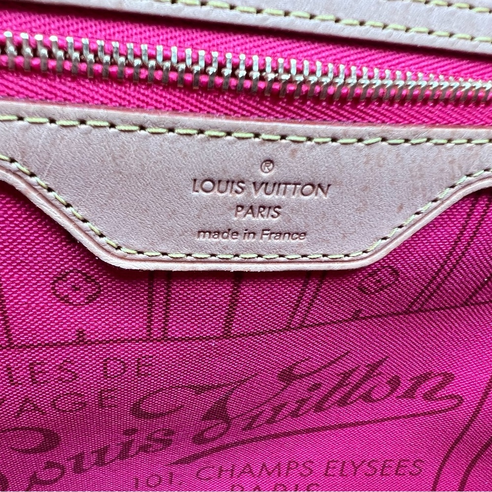 LOUIS VUITTON Neverfull My LV Heritage MM Monogram With Pouch Pink Stripes - Picture 12 of 14